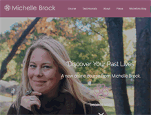 Tablet Screenshot of michelle-brock.com
